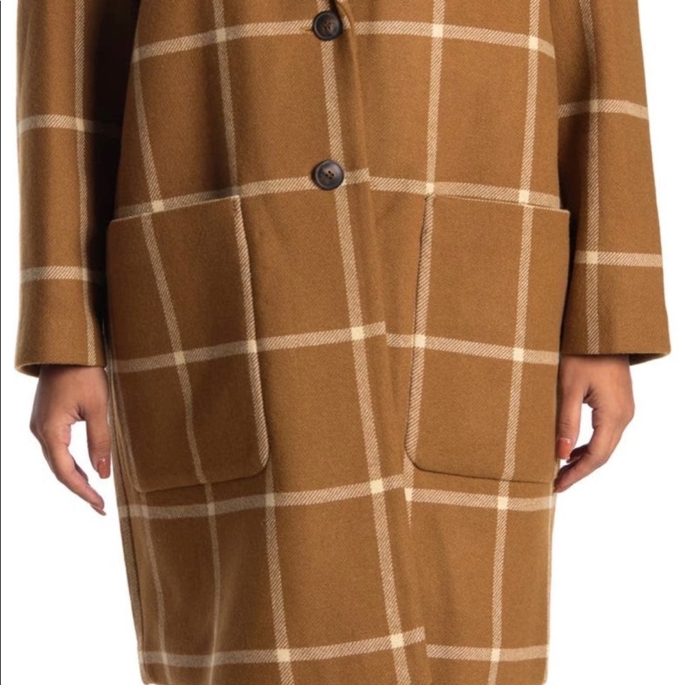 Madewell windowpane coat